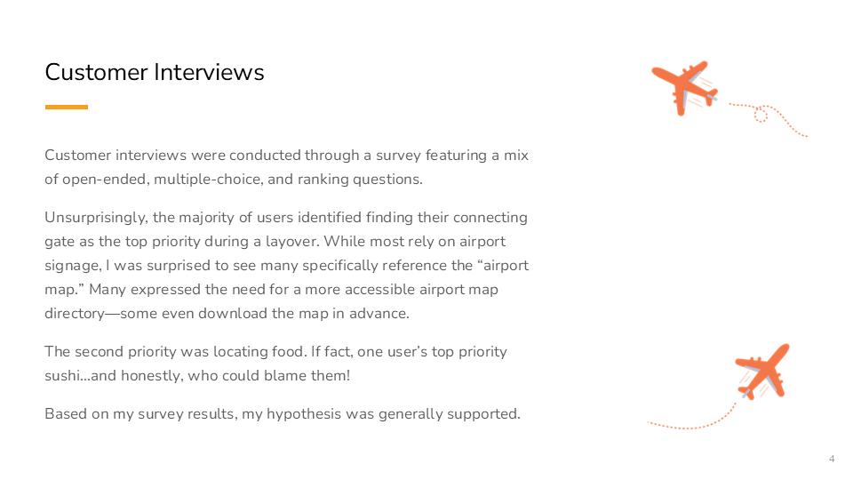 Customer Interviews summary