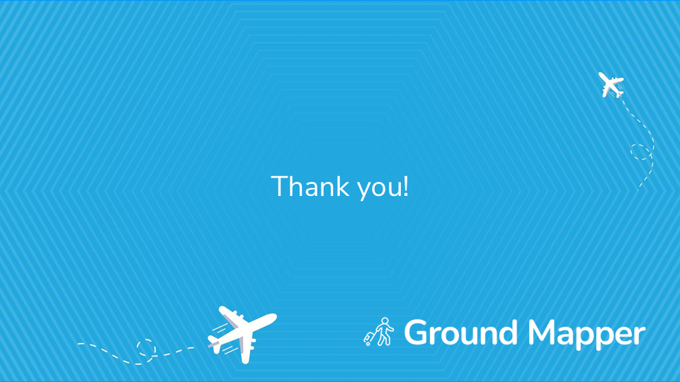 Thank you closing slide — Ground Mapper